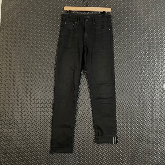 Uniqlo Jeans Mens 27x32 Slim Straight Selvedge Japanese Denim Low Rise Pants - Picture 1 of 12